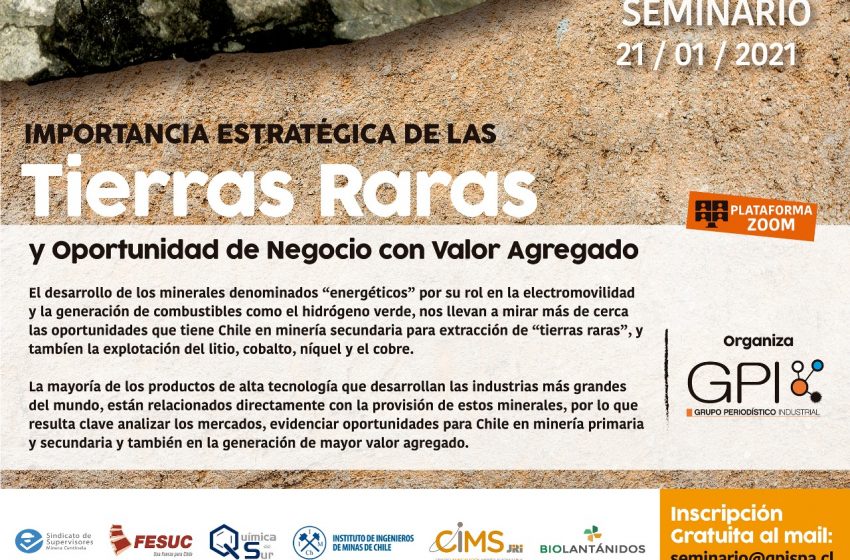  FESUC invita a participar en Seminario: Importancia Estratégica de lasTierras Raras